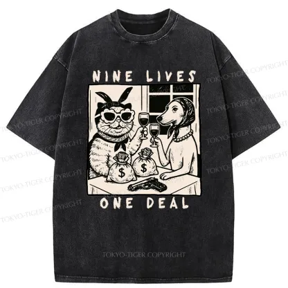 Tokyo-Tiger Partners In Paw-crime Washed T-Shirt