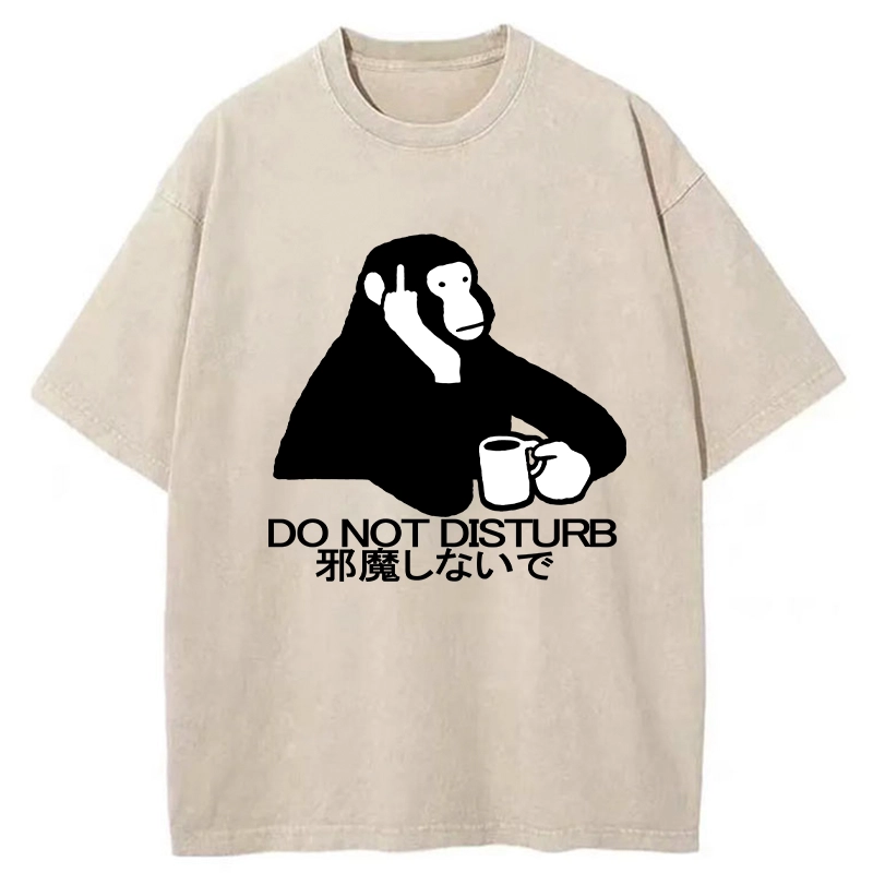 Tokyo-Tiger Do Not Disturb Washed T-Shirt