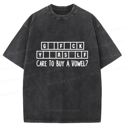 Tokyo-Tiger Crossword Puzzles Washed T-Shirt