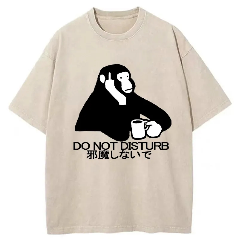 Tokyo-Tiger Do Not Disturb Washed T-Shirt