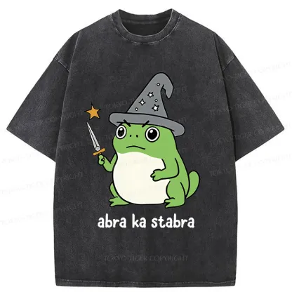 Tokyo-Tiger Frog Magician Washed T-Shirt