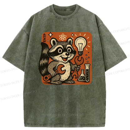 Tokyo-Tiger ENTP Raccoon Washed T-Shirt