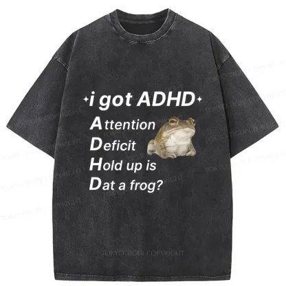 Tokyo-Tiger ADHD Frog Washed T-Shirt