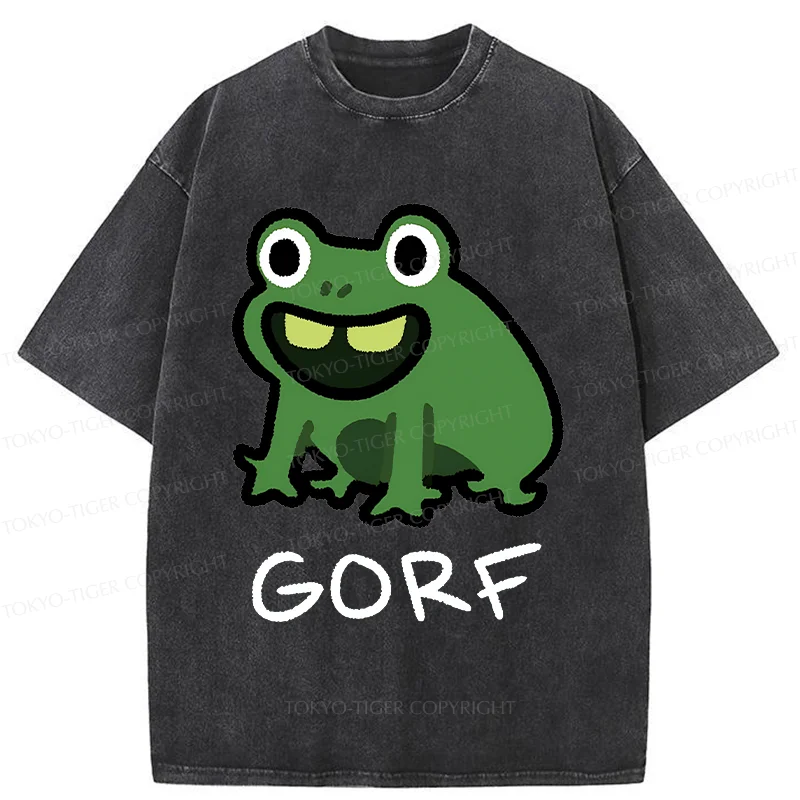 Tokyo-Tiger GORF Funny Washed T-Shirt