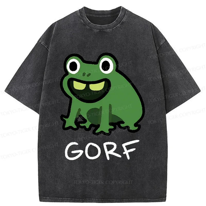 Tokyo-Tiger GORF Funny Washed T-Shirt