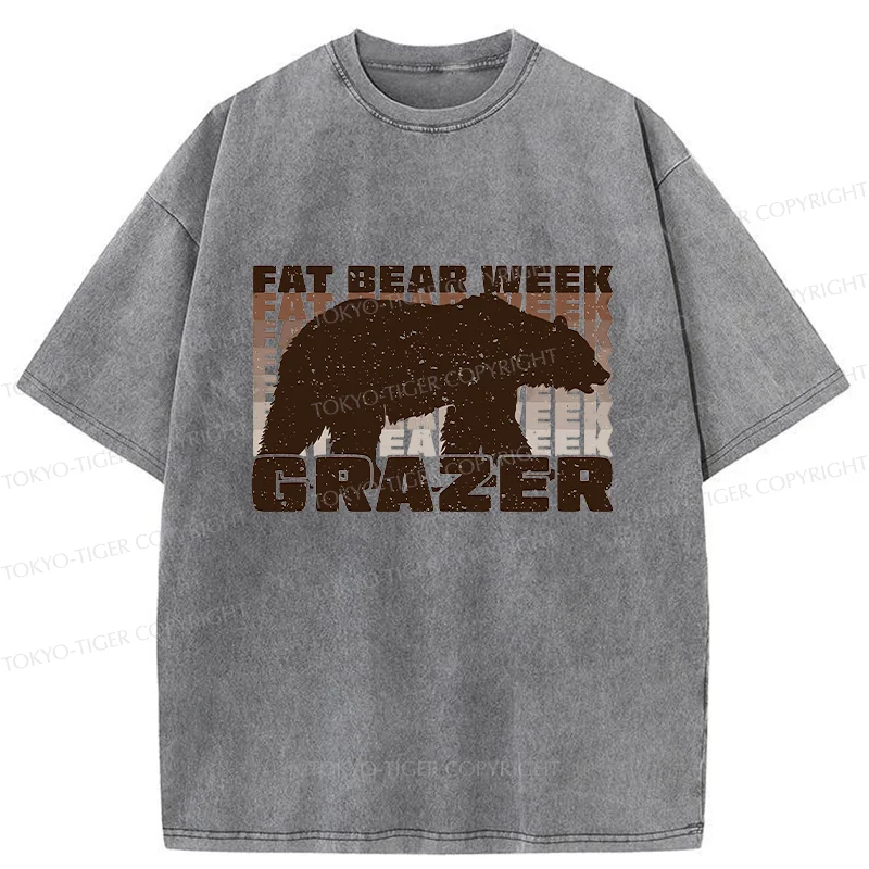 Tokyo-Tiger Grazer Animal Funny Washed T-Shirt
