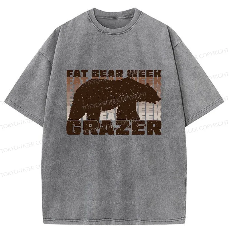 Tokyo-Tiger Grazer Animal Funny Washed T-Shirt