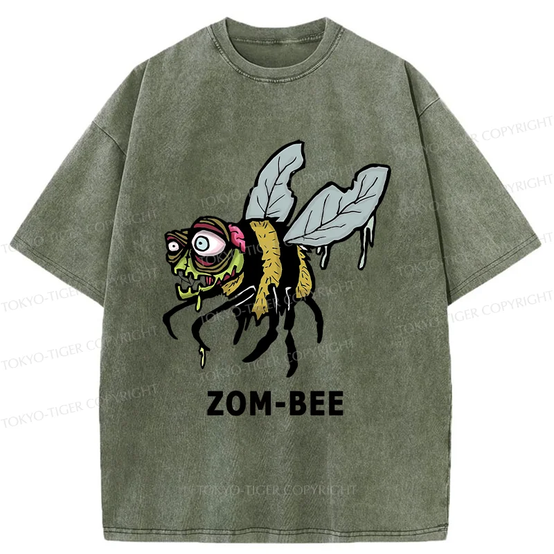 Tokyo-Tiger Halloween Zom-Bee Washed T-Shirt