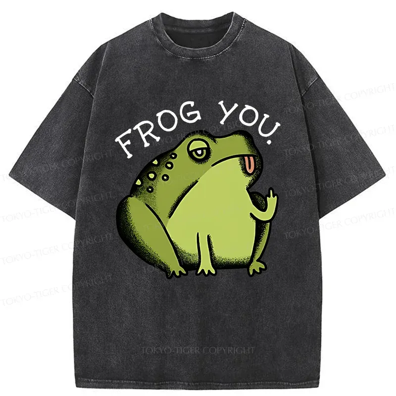 Tokyo-Tiger Frog Taunt You Washed T-Shirt