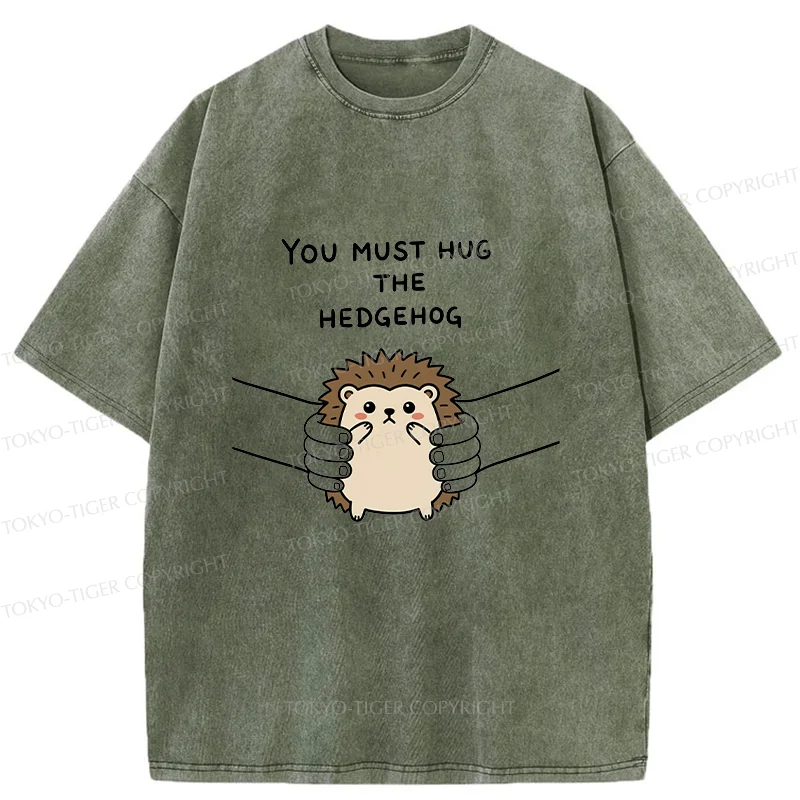 Tokyo-Tiger Accept Hedgehog Washed T-Shirt