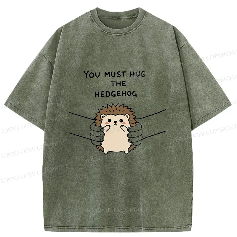 Tokyo-Tiger Accept Hedgehog Washed T-Shirt
