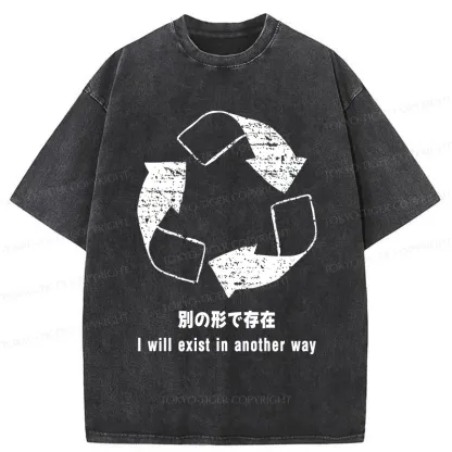 Tokyo-Tiger Continuous Loop Washed T-Shirt