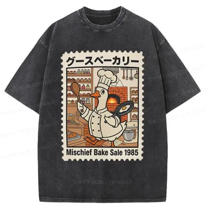 Tokyo-Tiger Stupid Goose Chef Washed T-Shirt