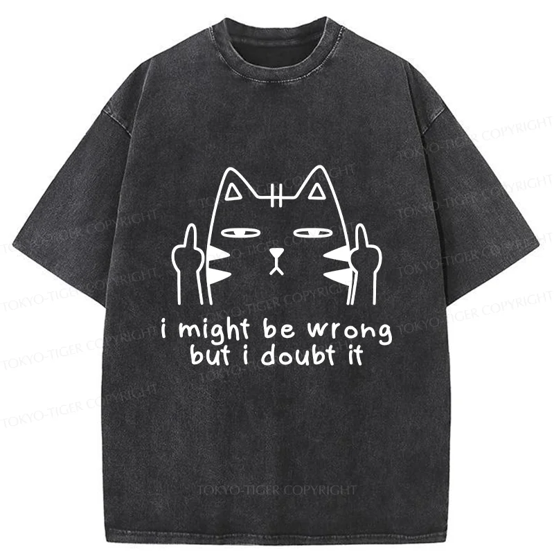 Tokyo-Tiger Cat Taunts You Washed T-Shirt