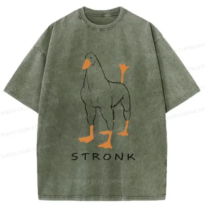 Tokyo-Tiger Strong Goose Washed T-Shirt