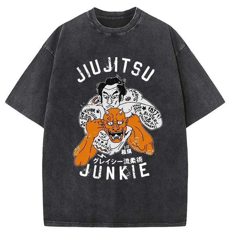 Tokyo-Tiger Japanese Traditional Sumo Washed T-Shirt