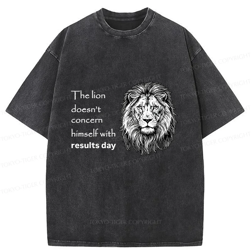 Tokyo-Tiger Fearless Lion Washed T-Shirt