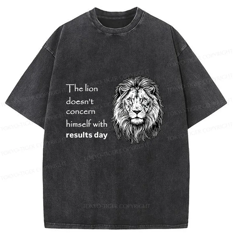 Tokyo-Tiger Fearless Lion Washed T-Shirt