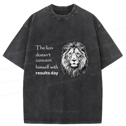 Tokyo-Tiger Fearless Lion Washed T-Shirt