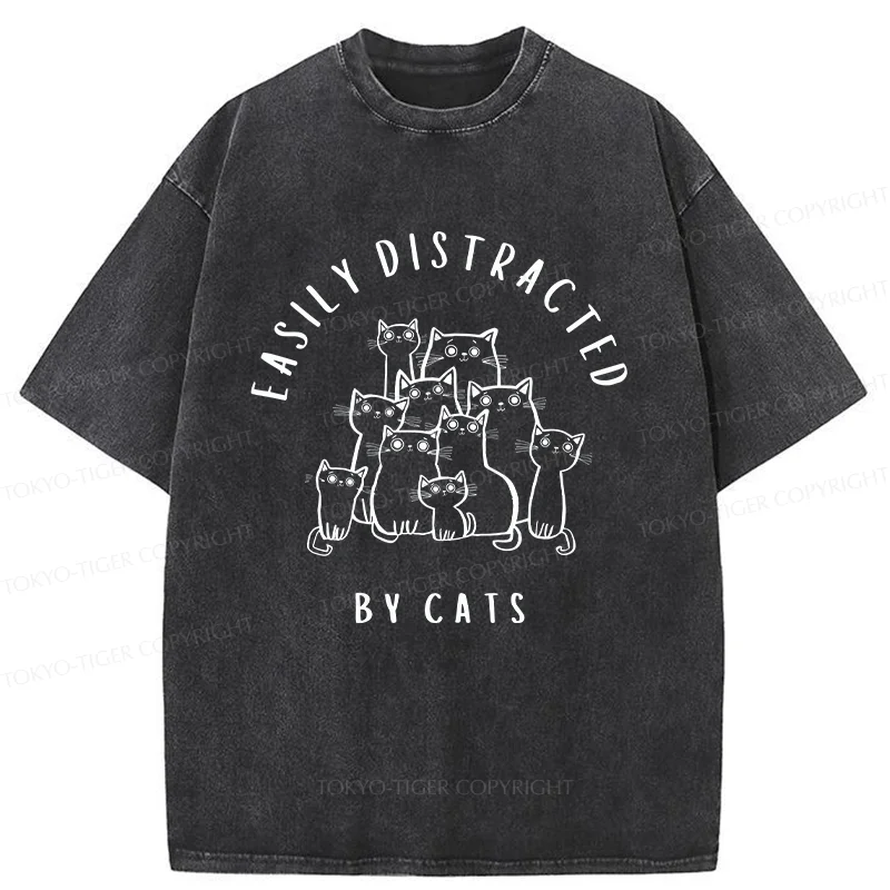 Tokyo-Tiger Focus On The Cats Washed T-Shirt