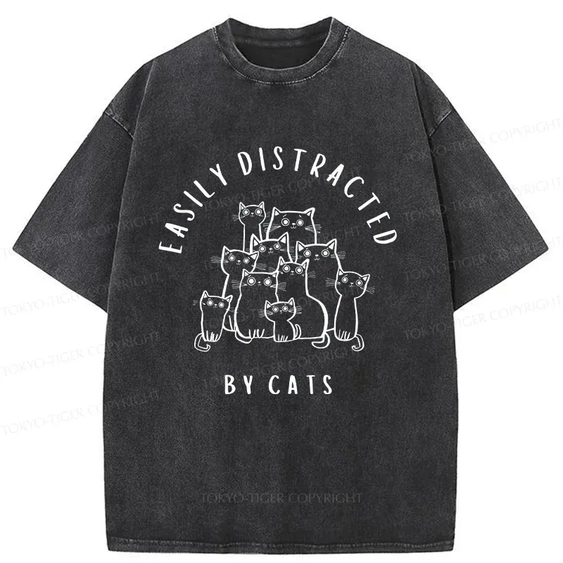 Tokyo-Tiger Focus On The Cats Washed T-Shirt Sale