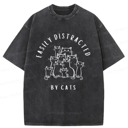Tokyo-Tiger Focus On The Cats Washed T-Shirt