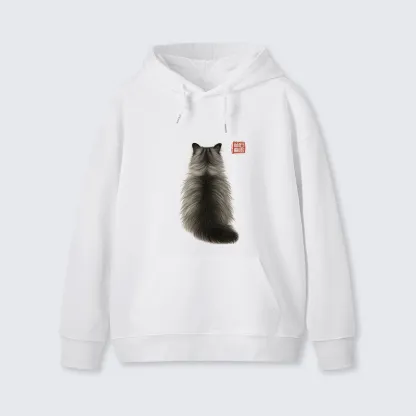 Tokyo-Tiger Cat's Back Ink Painting Classic Hoodie