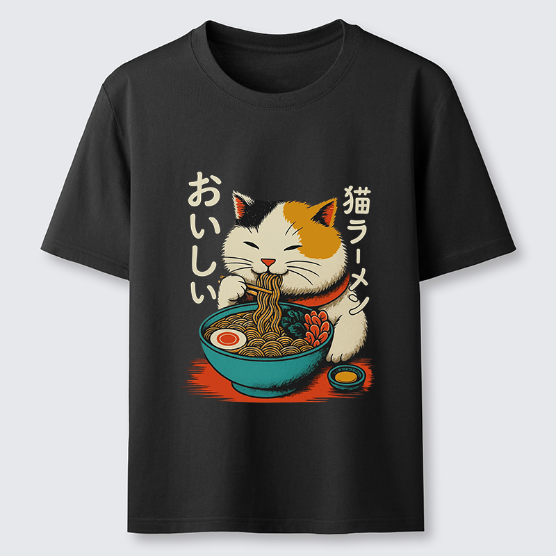 Tokyo-Tiger Cute Eat Eating Japanese Ramen Classic T-Shirt