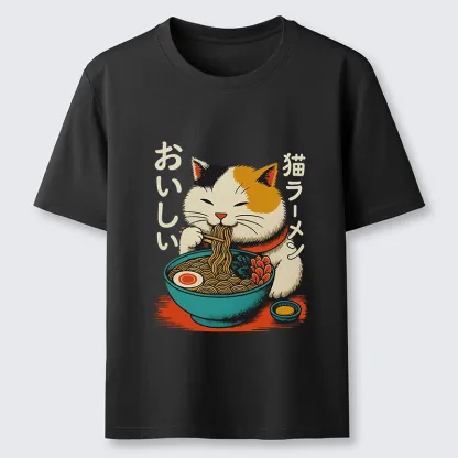 Tokyo-Tiger Cute Eat Eating Japanese Ramen Classic T-Shirt