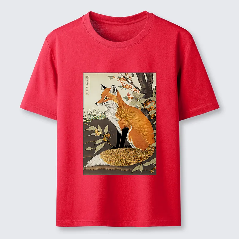 Tokyo-Tiger Ukiyo-e Fox Classic T-Shirt