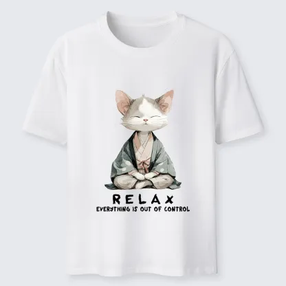 Tokyo-Tiger Zen Cat Relaxation，Everything's Out Of Control Classic T-Shirt