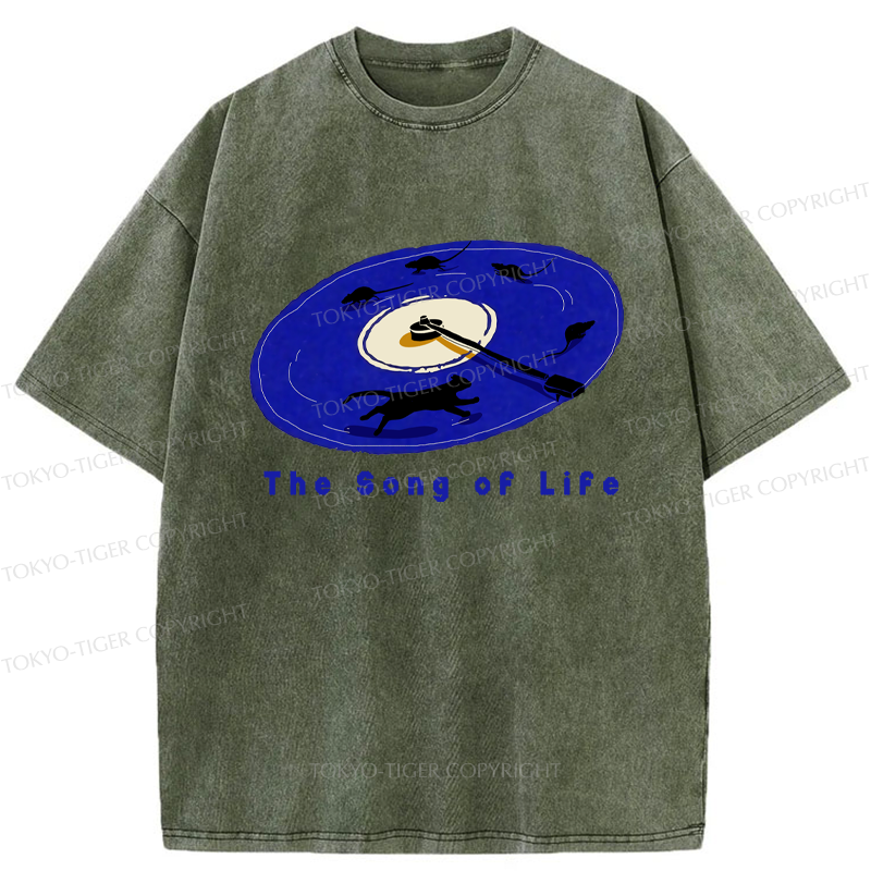Tokyo-Tiger The Song Of Life Washed T-Shirt