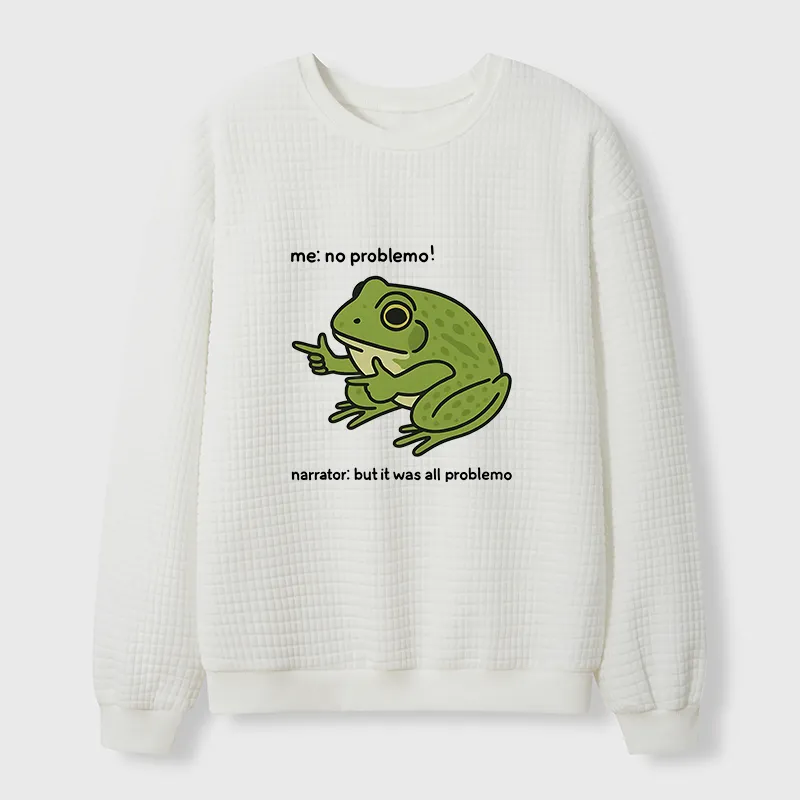 Tokyo-Tiger Stupid Frog Meme Waffle Sweatshirt