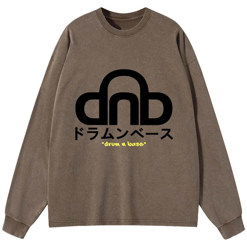 Tokyo-Tiger DNB Japan Washed Long Sleeve T-Shirt
