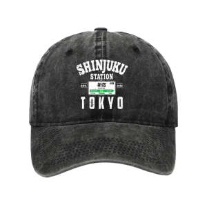 Image of Tokyo-Tiger Shinjuku Station Yamanote Line Washed Cap