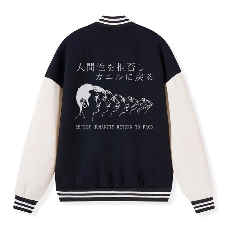 Tokyo-Tiger Return To Frog Embroidery Varsity Jacket Sale