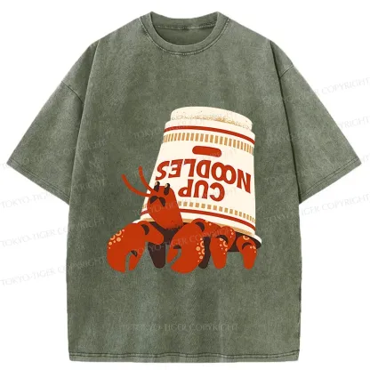Tokyo-Tiger Ramen Hermit Crab Washed T-Shirt