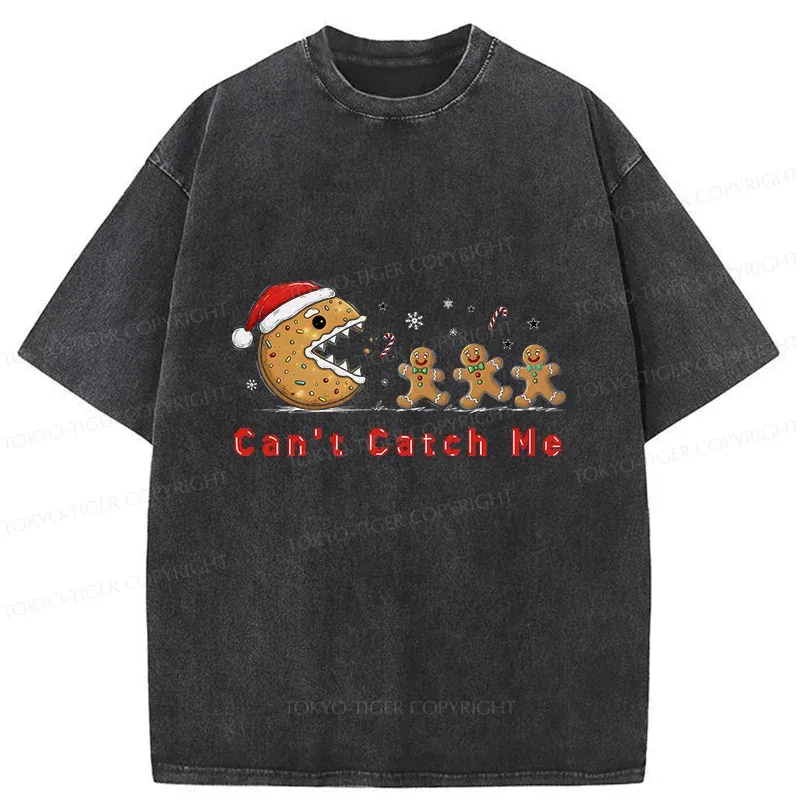 Tokyo-Tiger Eat The Gingerbread Man Washed T-Shirt