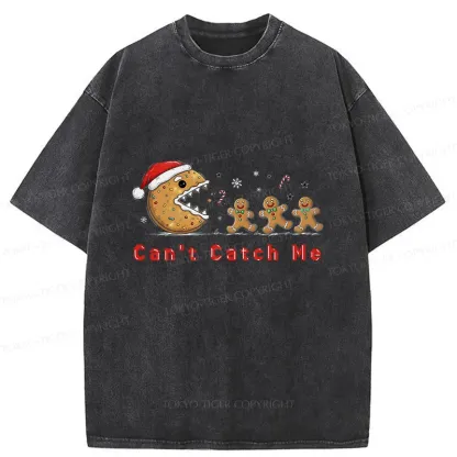 Tokyo-Tiger Eat The Gingerbread Man Washed T-Shirt