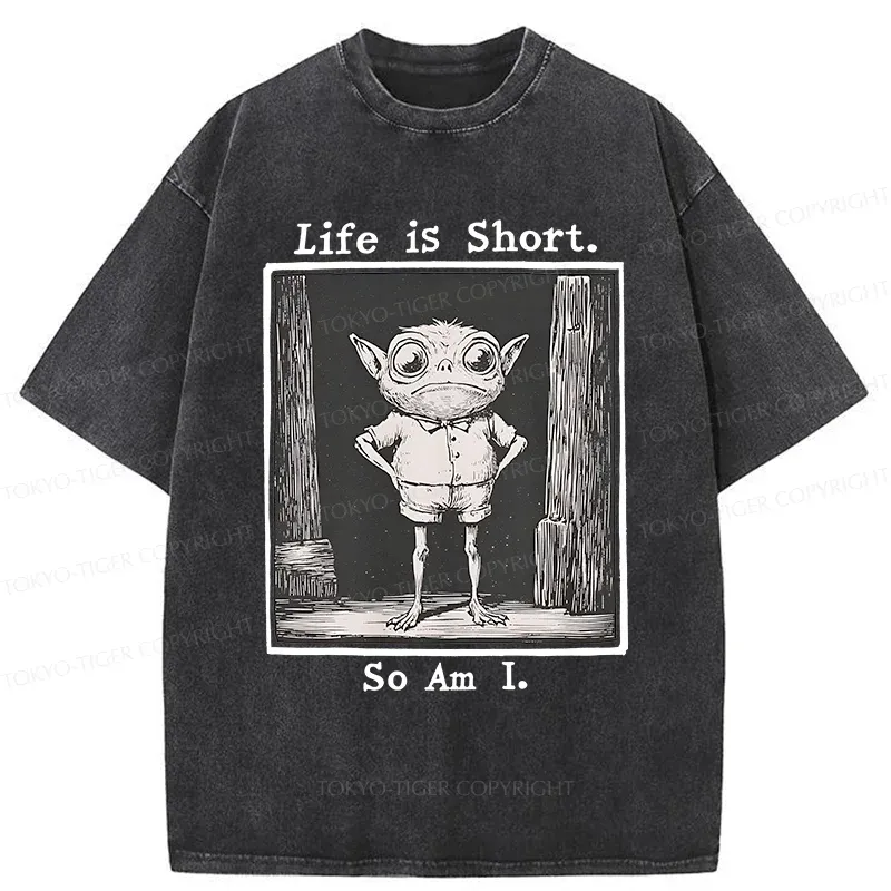 Tokyo-Tiger Short Life Of A Goblin Washed T-Shirt Sale