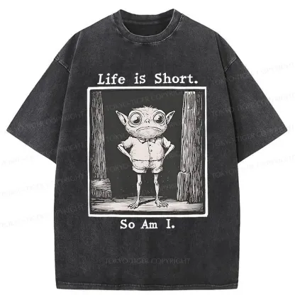 Tokyo-Tiger Short Life Of A Goblin Washed T-Shirt