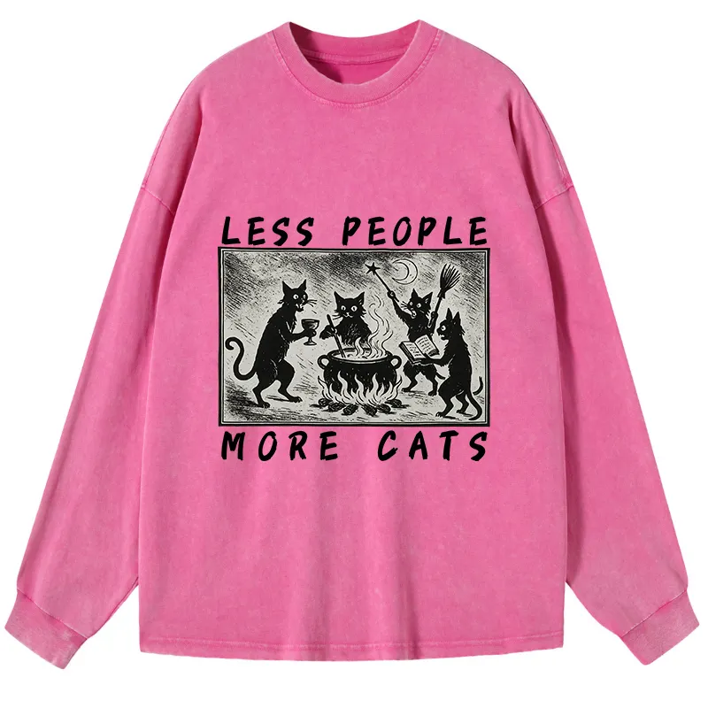 Tokyo-Tiger Cat Sacrifice Ceremony Washed Long Sleeve T-Shirt