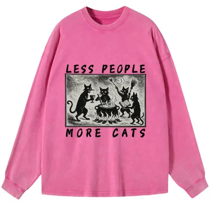 Tokyo-Tiger Cat Sacrifice Ceremony Washed Long Sleeve T-Shirt