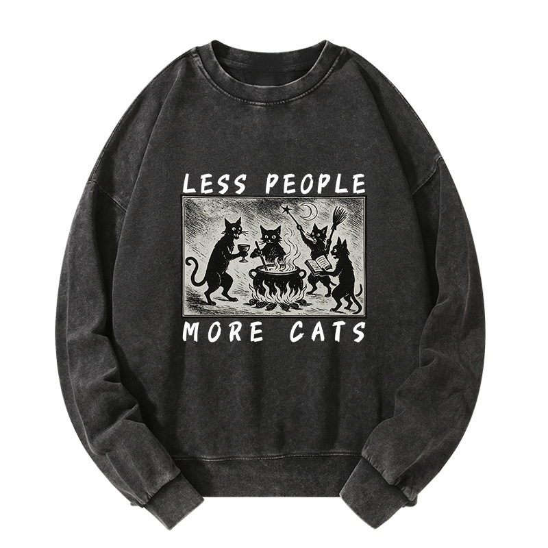 Tokyo-Tiger Cat Sacrifice Ceremony Washed Sweatshirt
