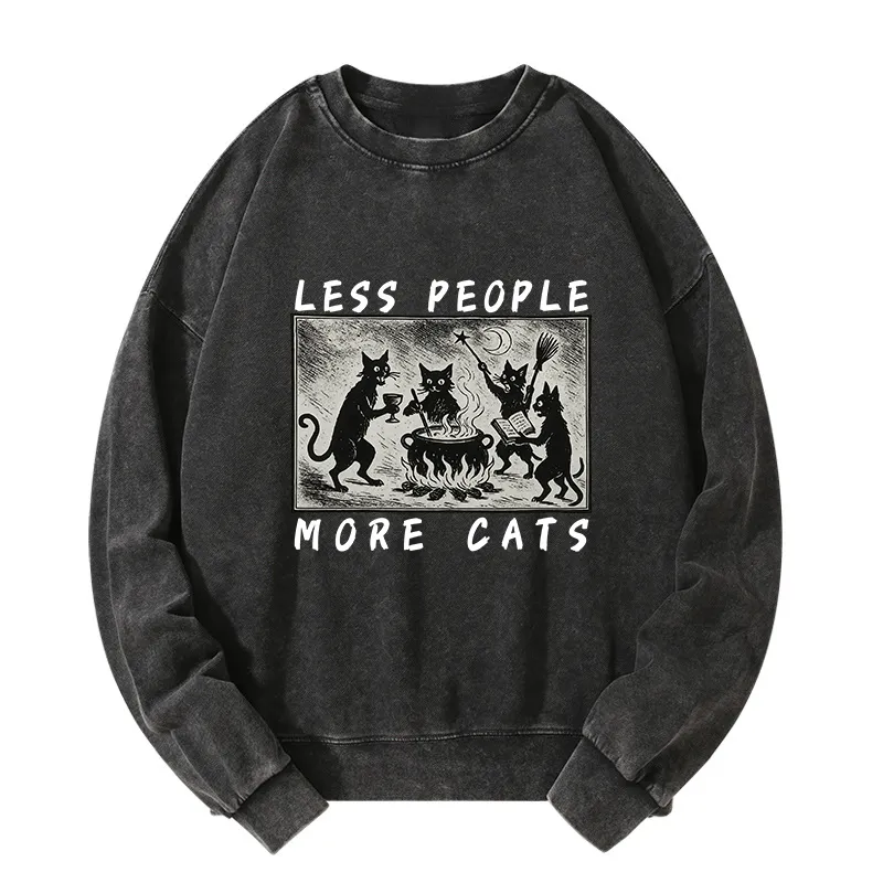 Tokyo-Tiger Cat Sacrifice Ceremony Washed Sweatshirt