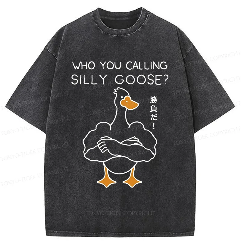 Tokyo-Tiger Duel With The Goose Washed T-Shirt Sale