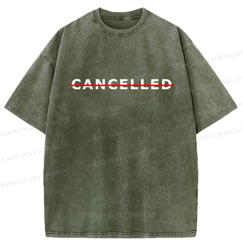 Tokyo-Tiger Cancelled Washed T-Shirt