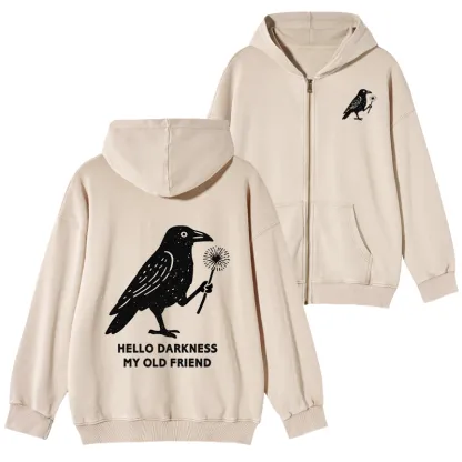 Tokyo-Tiger My Old Friend The Crow Washed Zip Hoodie