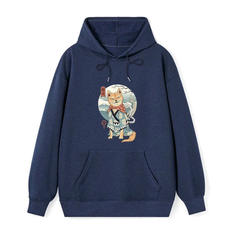 Tokyo-Tiger Samurai Shiba Dog Japanese Classic Hoodie