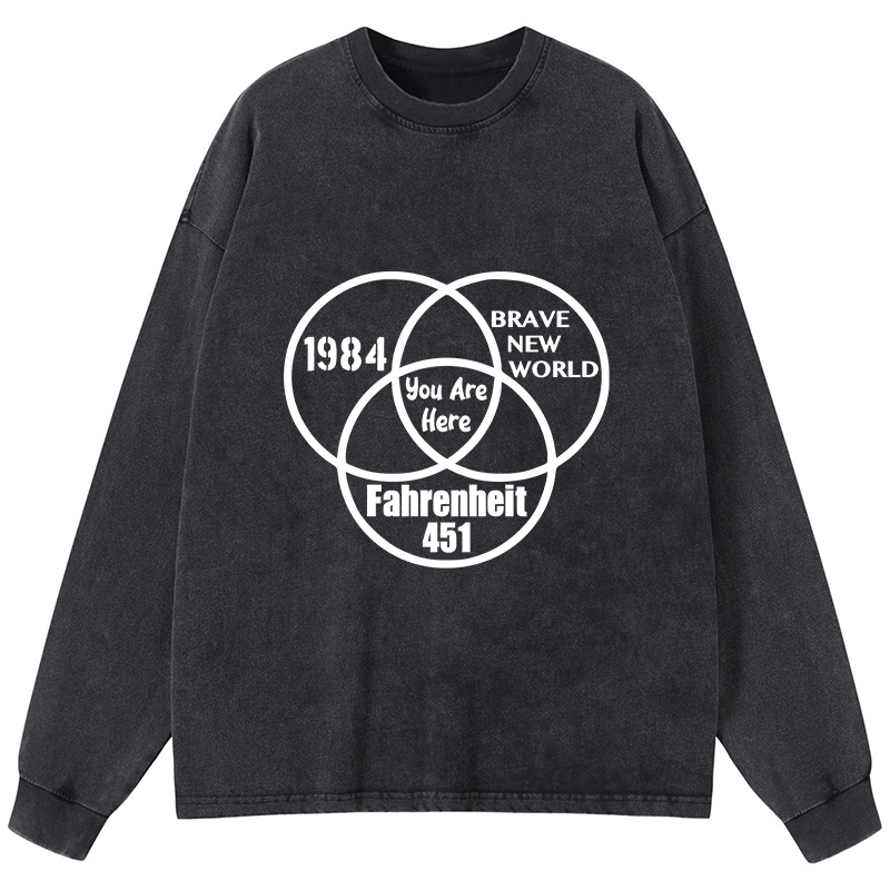 Tokyo-Tiger Multidimensional Thinking And Rebellion Washed Long Sleeve T-Shirt